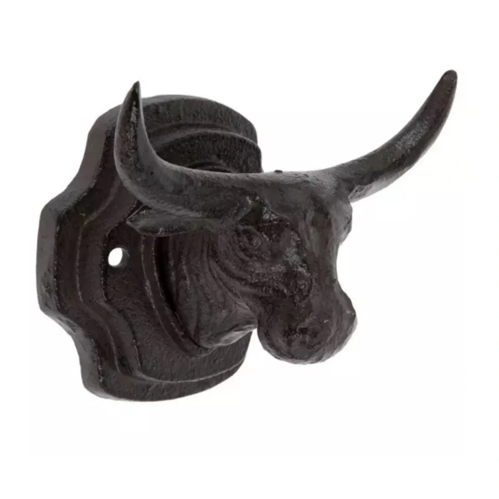 Rustic Bull Head Wall Hook